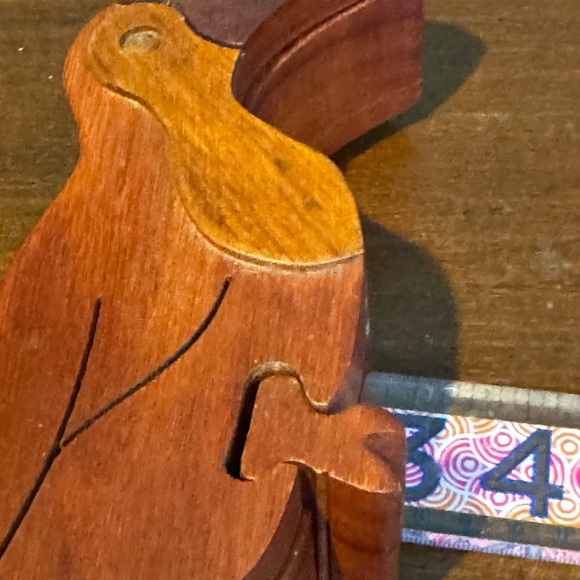 Wooden Toucan Parrot Puzzle Box - Hand Carved - Picture 5 of 5